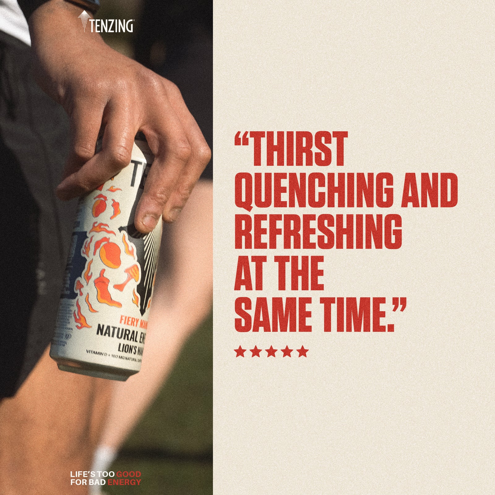 TENZING Fiery Mango + Lion's Mane (500ml)