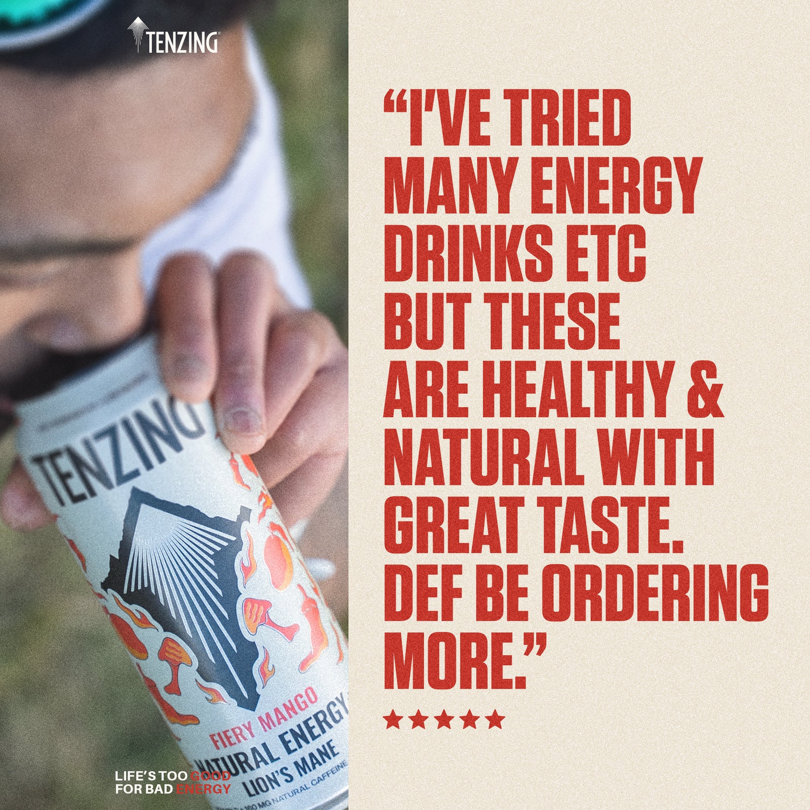 TENZING Fiery Mango + Lion's Mane (500ml)