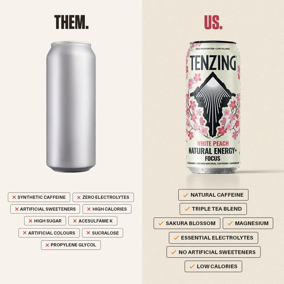 TENZING White Peach + Focus (500ml)